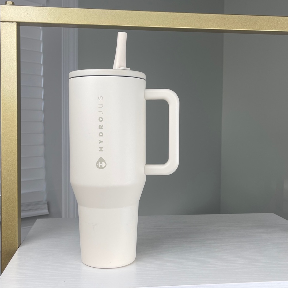 HydroJug Traveler 40oz Cream Insulated Tumbler w/ Handle